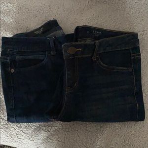 Vera wang mid rise skinny jeans